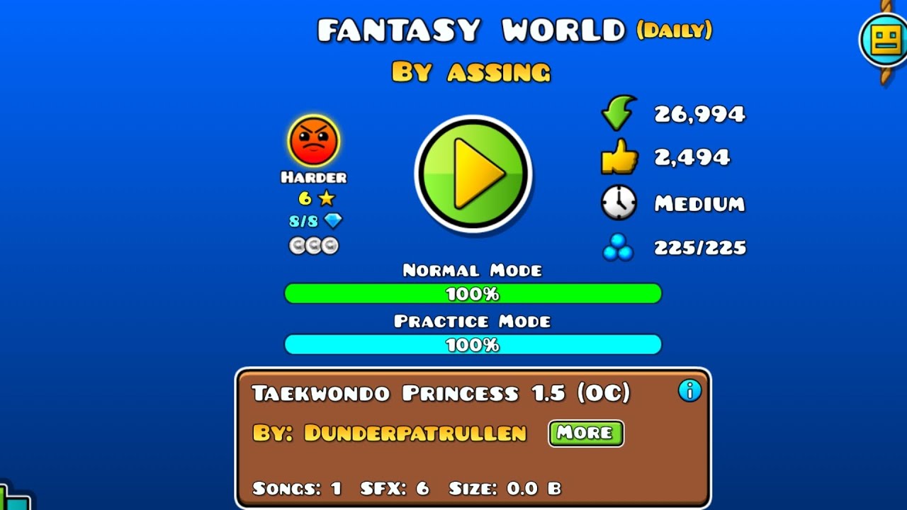 SECRET WAY EN UN DAILY? FANTASY WORLD BY ASSING DAILY LEVEL 1872