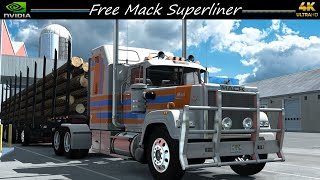 *Free Mack Superliner* Long Logs Hauled Lamar to Pueblo *JBX2/TAA Combo* ATS PC 4K 1.49