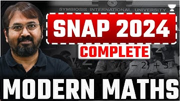 SNAPShot 2024 Complete Modern Maths!