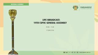 Live Broadcast:19th CSPOC General Assembly, 17 June 2026
