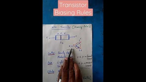 Transistor Biasing Rules