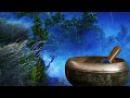 Rain Music for Sleep 💤 Tibetan Singing Bowls with Thunderstorm White Noise