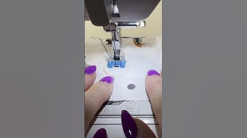 How to sew a button on with a sewing machine #sewing #sewingtutorial #sewinghacks