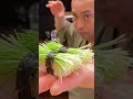 【Menegi 】Vegetarian Sushi!! Green Onion Shoots #Shorts #sushi #chefhiro #japan