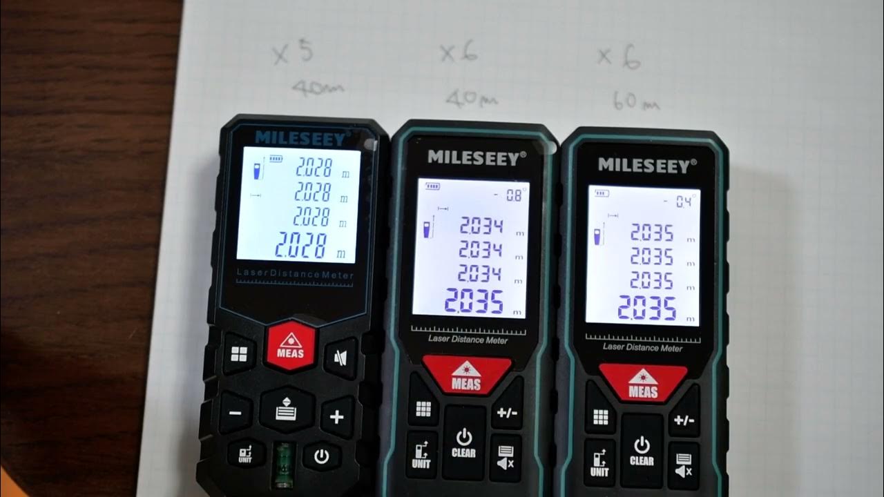 Milessey X5 40m, X6 40m, X6 60m laser measure YouTube