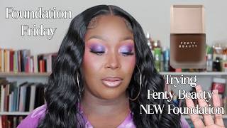 Trying the NEW Fenty filtr fluid flex foundation