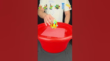 TRY TO GUESS HOW MANY TISSUE PAPER IT TOOKS TO HOLD! #toys #experiment #satisfying #asmr #water