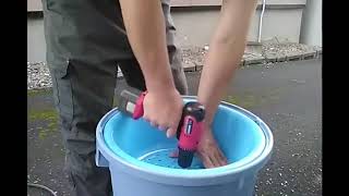 雨水タンク作ってみた。