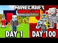 I Survived 100 Days as a VINDICATOR in Hardcore Minecraft... Here’s What Happened