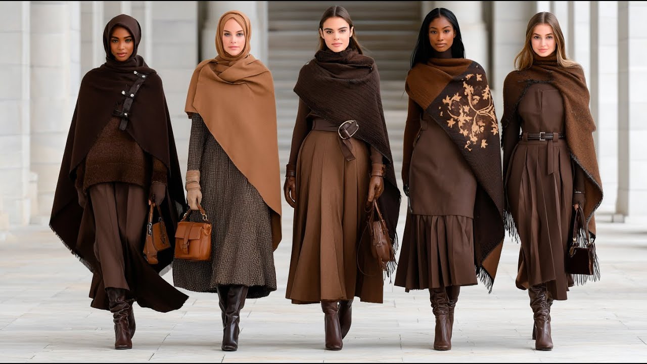 Элегантность Ralph Lauren Winter 2025: уютные коричневые и мокко цвета, которые нравятся каждой у...