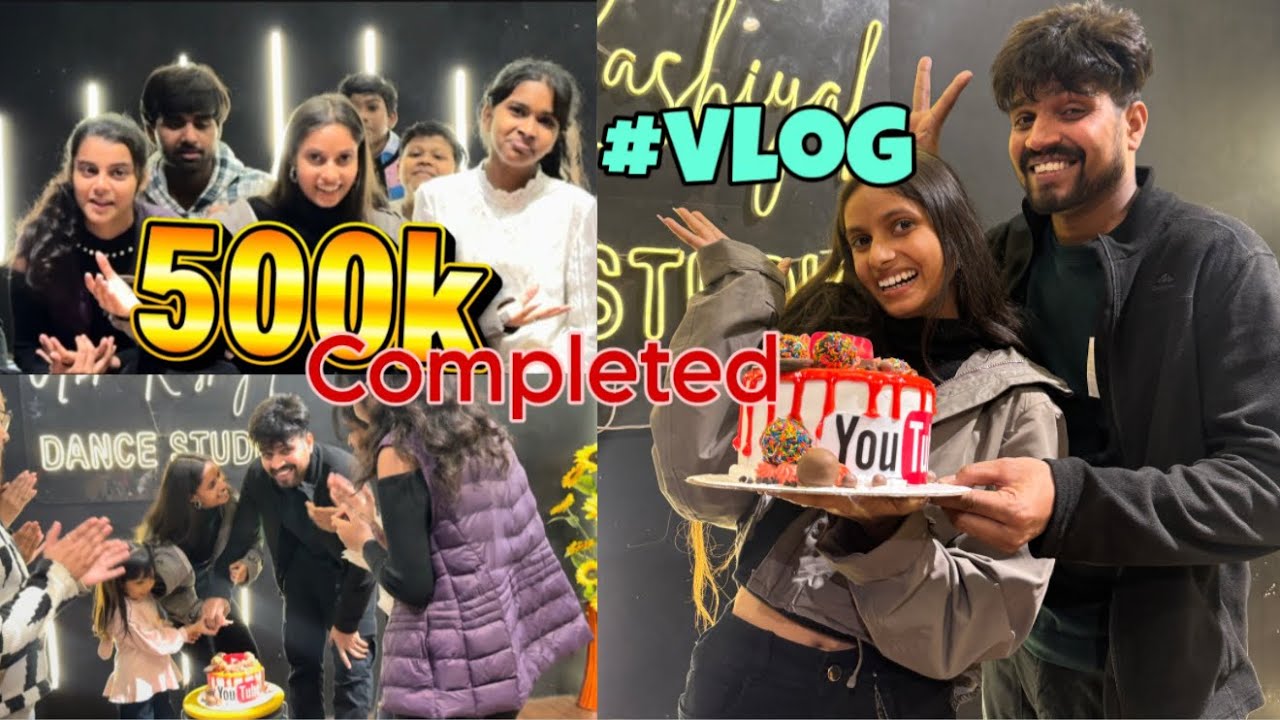 500k completed ❤️ Thankyou so much guys 🥹✨#vlogger #trending #vlog @dazzlerg 