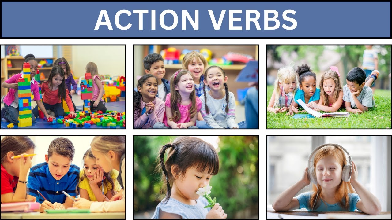 Learning Action Words - Action Verbs - English Vocabulary - YouTube