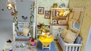 Membuat Miniatur Rumah Boneka || DIY Miniature Dollhouse Kit Kitten Diary