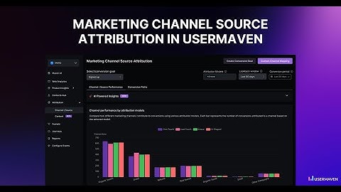 Marketing channel source attribution in Usermaven