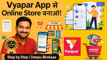 “Vyapar App में Online Store कैसे बनाएं | Step by Step Guide 2025 | Deepu Bindaas”