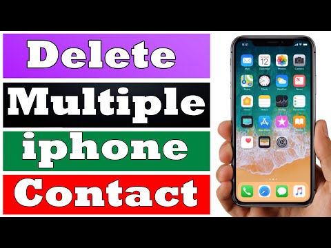 How to delete multiple contacts at once || iphone 2020