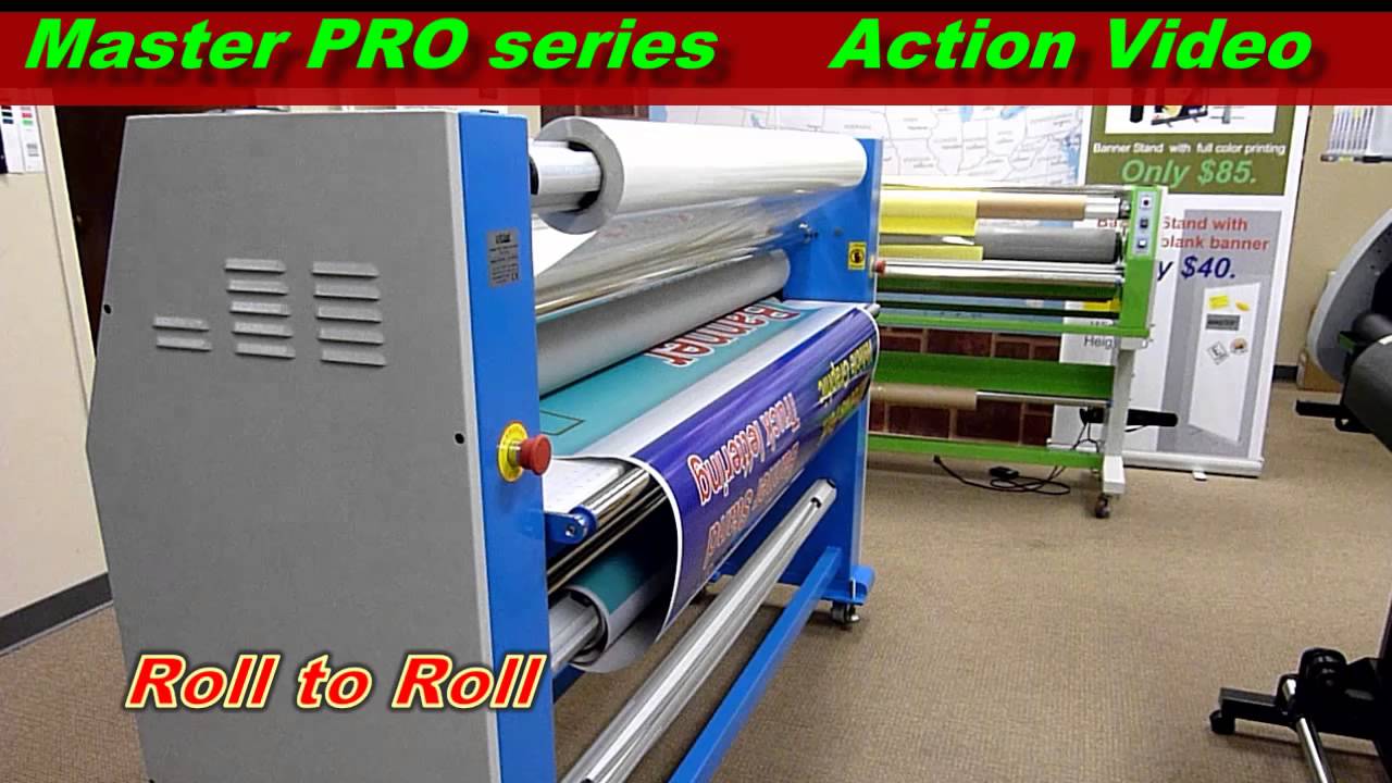 master pro series hot cold laminator YouTube