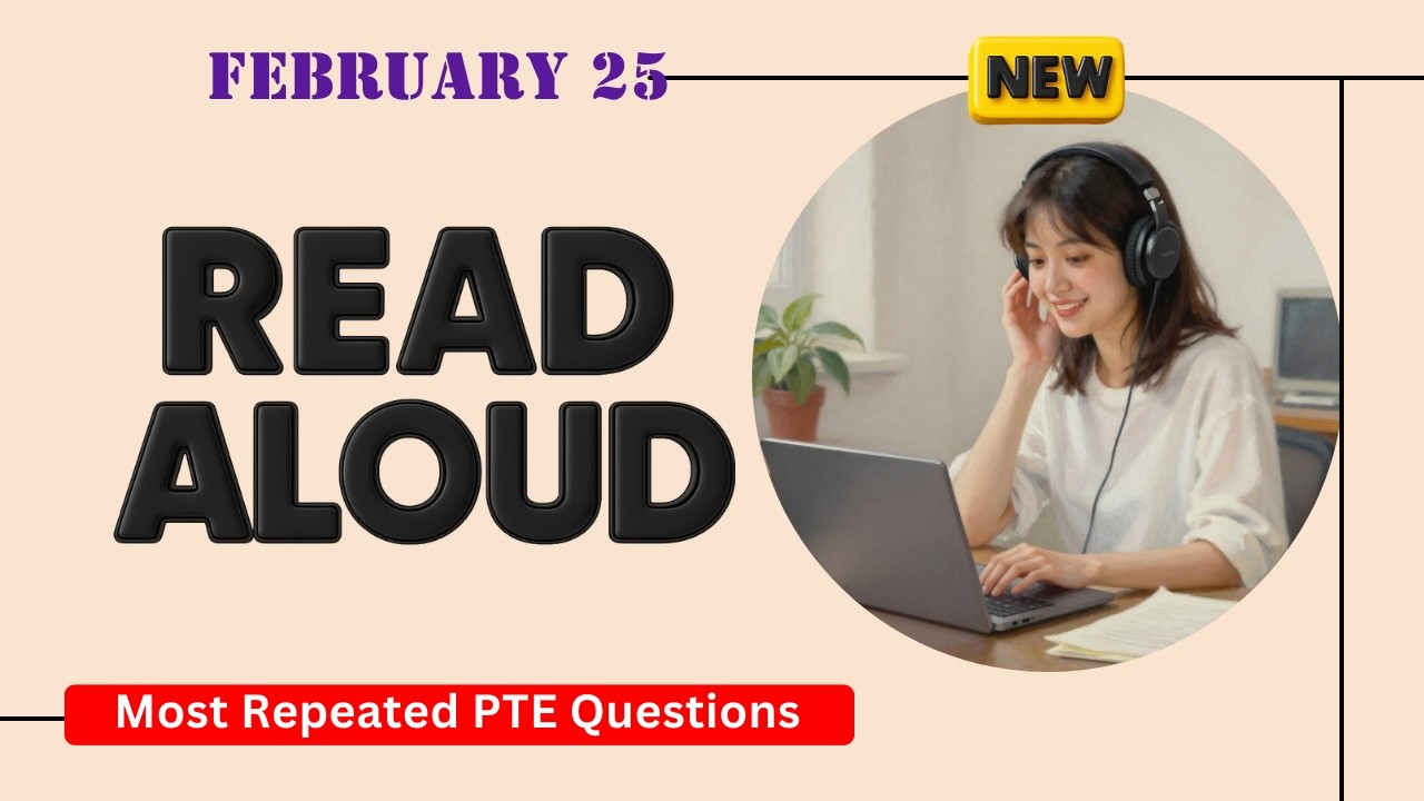 Read Aloud PTE Speaking | Timer and Answers | Real Exam Questions February 2026