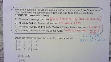 11 6 Solving Systems with Gaussian Elimination Part 1