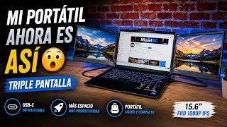 🖥️🚀 Triple pantalla para portátil | Más productividad en cualquier lugar