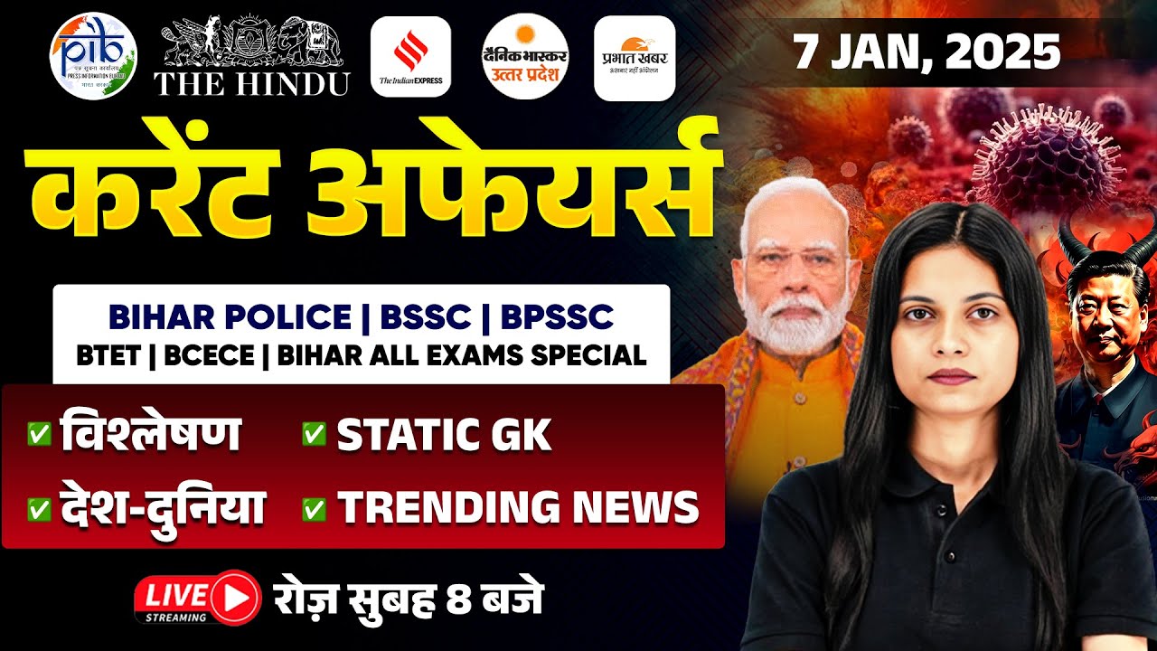 7 January Current Affairs 2025 | Current Affairs Today | Daily Current ...