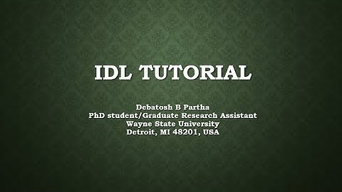 IDL TUTORIAL FOR BEGINNERS - HOW TO MAKE PLOTS