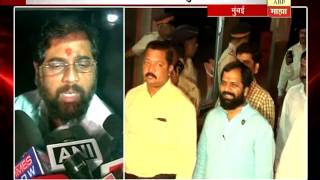 Mumbai : Eknath Shinde & Ramdas Kadam speaking after Matoshree meeting