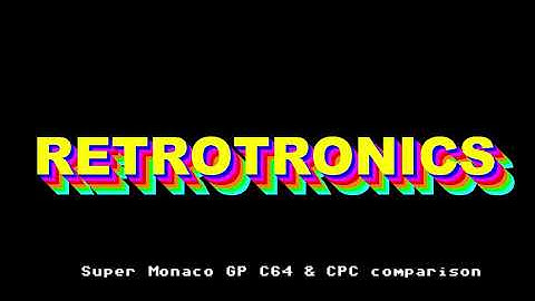Commodore 64 vs Amstrad CPC Super Monaco GP comparison