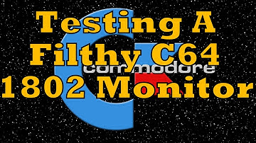 Checking Out A Filthy Commodore 1802 Composite Video Monitor - C64 C-64 Vic-20 C128 - Episode 694