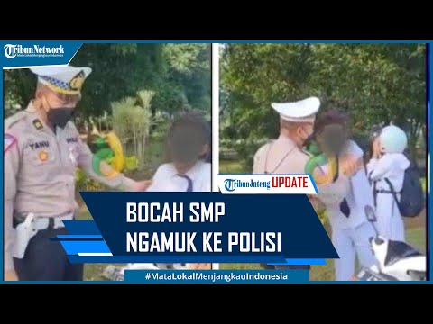 Viral Bocah SMP Ngamuk Maki maki Polisi Gegara Ditegur Tak Pakai Helm