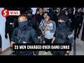 Gang members charged in Kuching under heavy guard