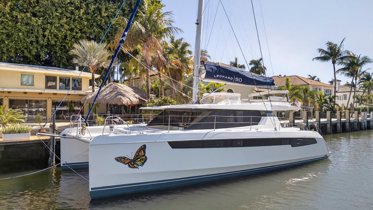 ⁣2021 Leopard 50 Owner’s Version is a highly upgraded 4 cabin model ready to sail away