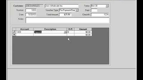 AR Enter Manual Invoices Prepayments Deposits