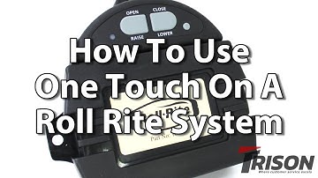 How To Use One Touch On A Roll Rite System | Trison Tarps