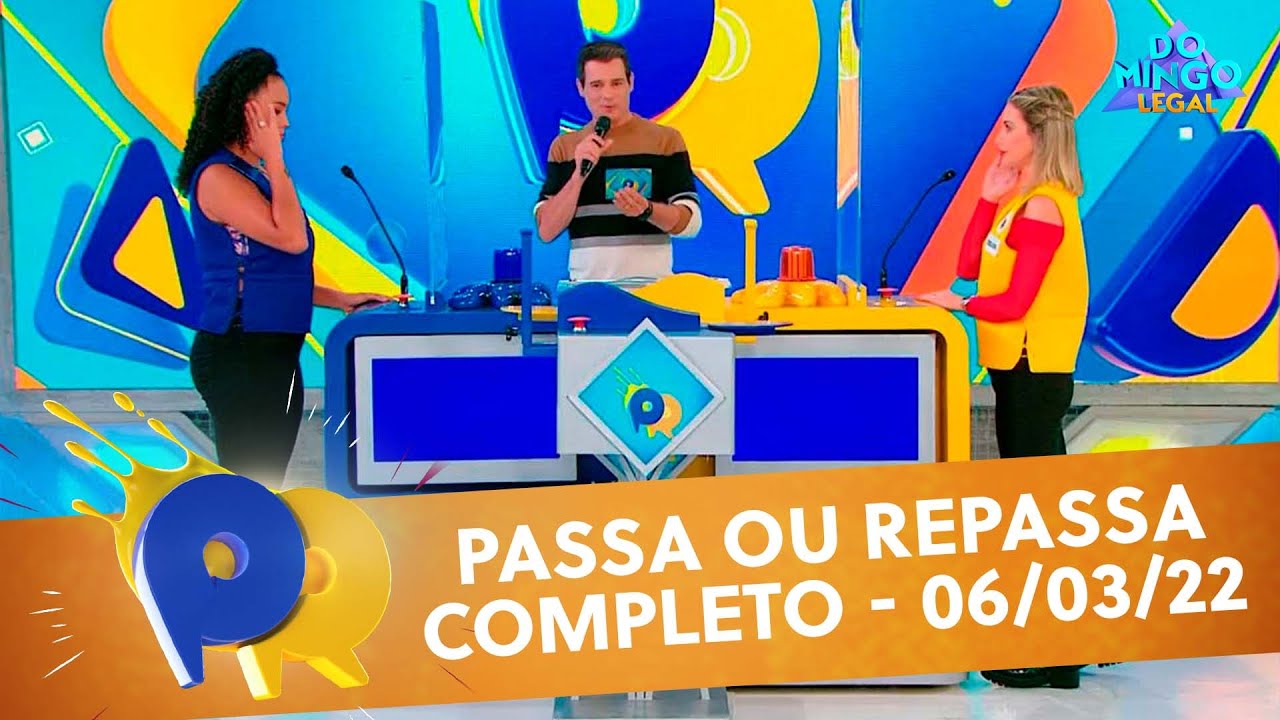 Passa ou Repassa Domingo Legal (06/02/22) YouTube Passa ou Repassa Domingo Legal (06/02/22) YouTube