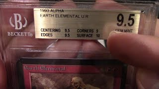 Alpha Earth Elemental Graded BGS 9.5 Basic + GEM MINT BGS Beckett