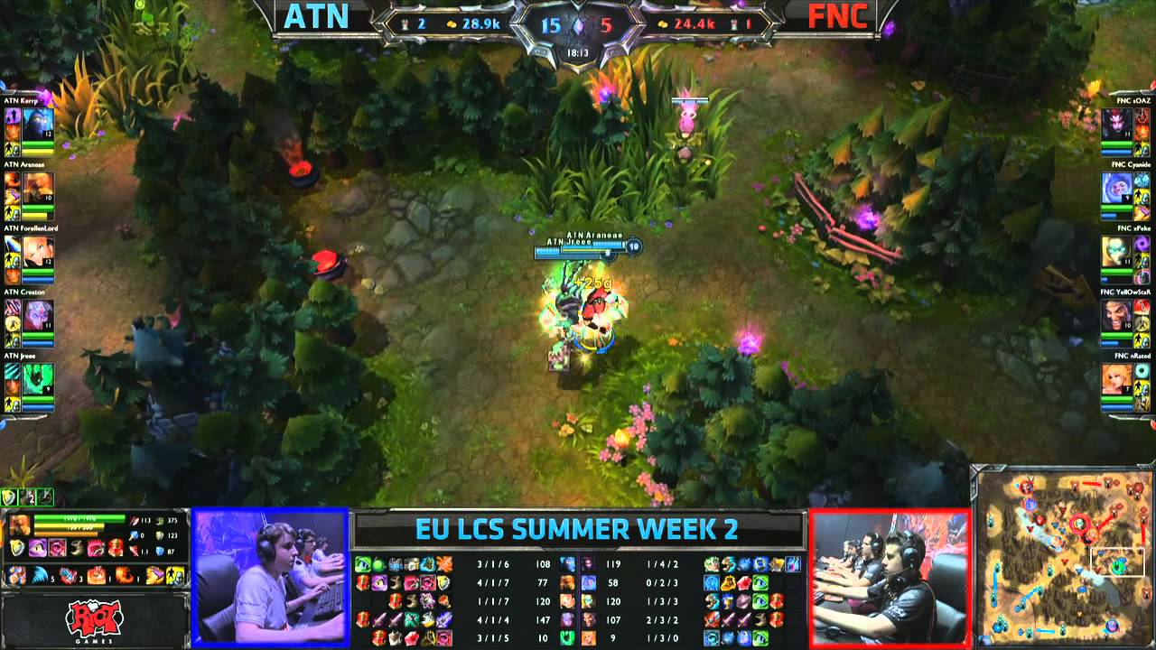 ATN vs FNC - LCS 2013 EU Summer W2D3