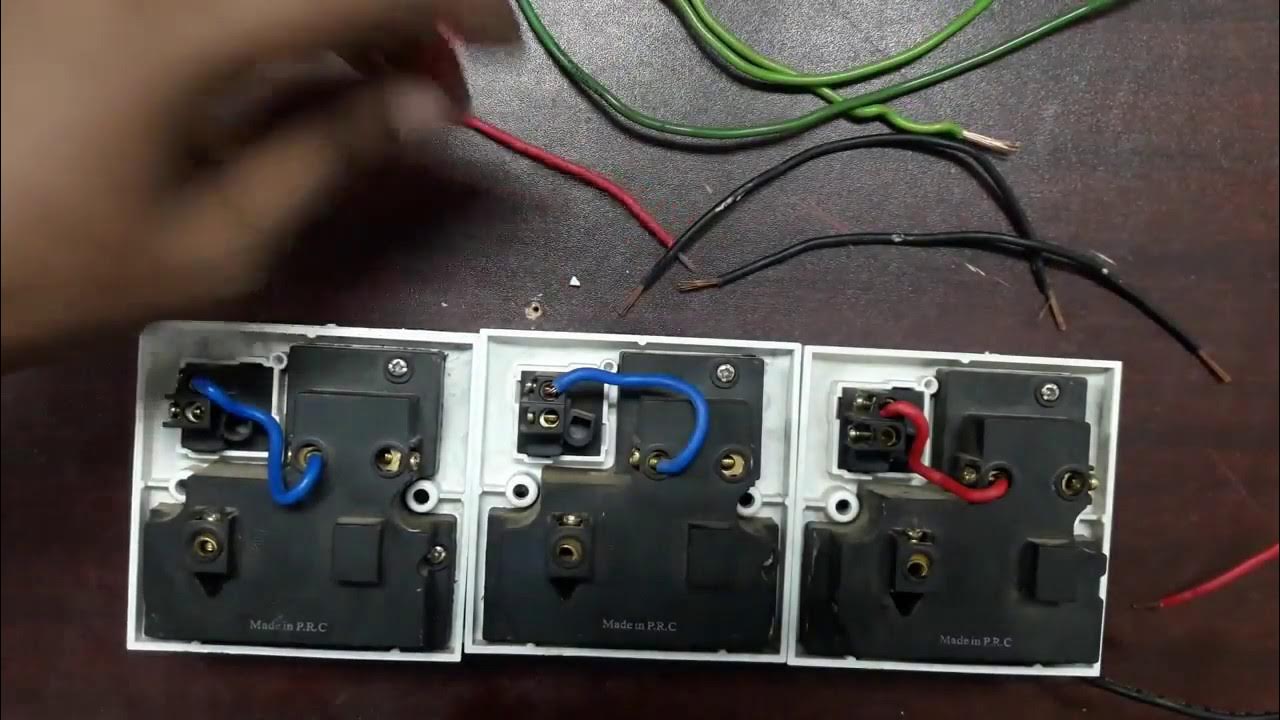 easy connect power socket. how to connect extension board. three pin