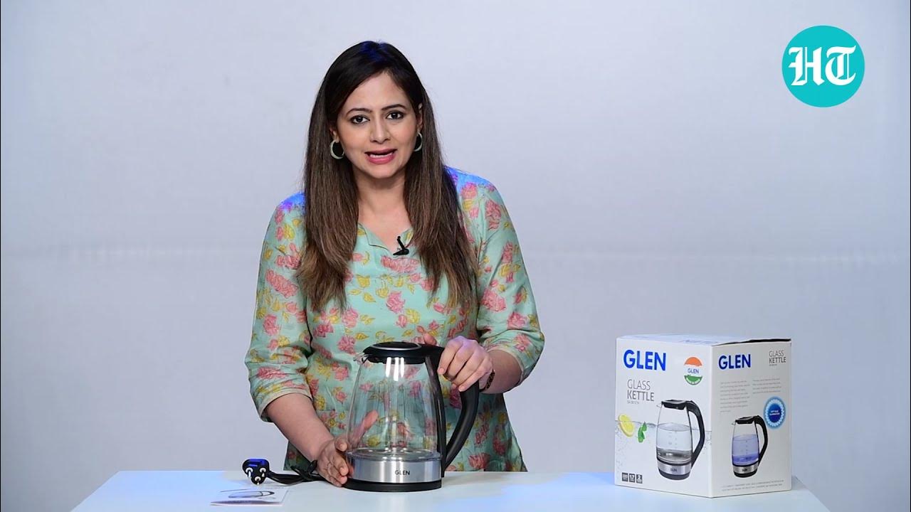 Glen Electric Glass Kettle 9012N 1 7 Litre Transparent YouTube