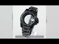 High Quality 40mm Steel Black Waterproof Watch Case Strap Sapphire Crystal For Yacht-master Nh35 Nh3