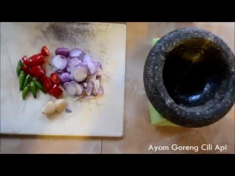 DapurGadis : Resipi Mudah Ayam Goreng Cili Api - YouTube