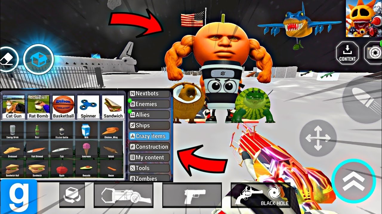 Sandbox in space updated 3.1.53 crazy items capuchino assassino tung tung sahur 😱 chasing nextbots 🔥