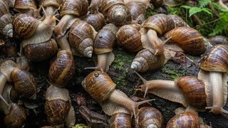 ASMR Nature: The Satisfyingly Slow Crawl of the Garden Snail (Relaxing 4K Footage)