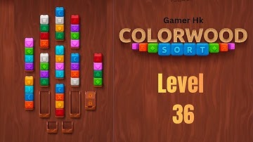 Colorwood sort puzzle level 36 Walkthrough Solution 
