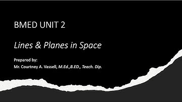 Lines & Planes in Space part 2