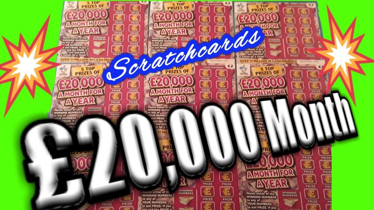 £20,000 Month for year..Scratchcard Game.. mmmmmmMMM..says 🐷 YouTube