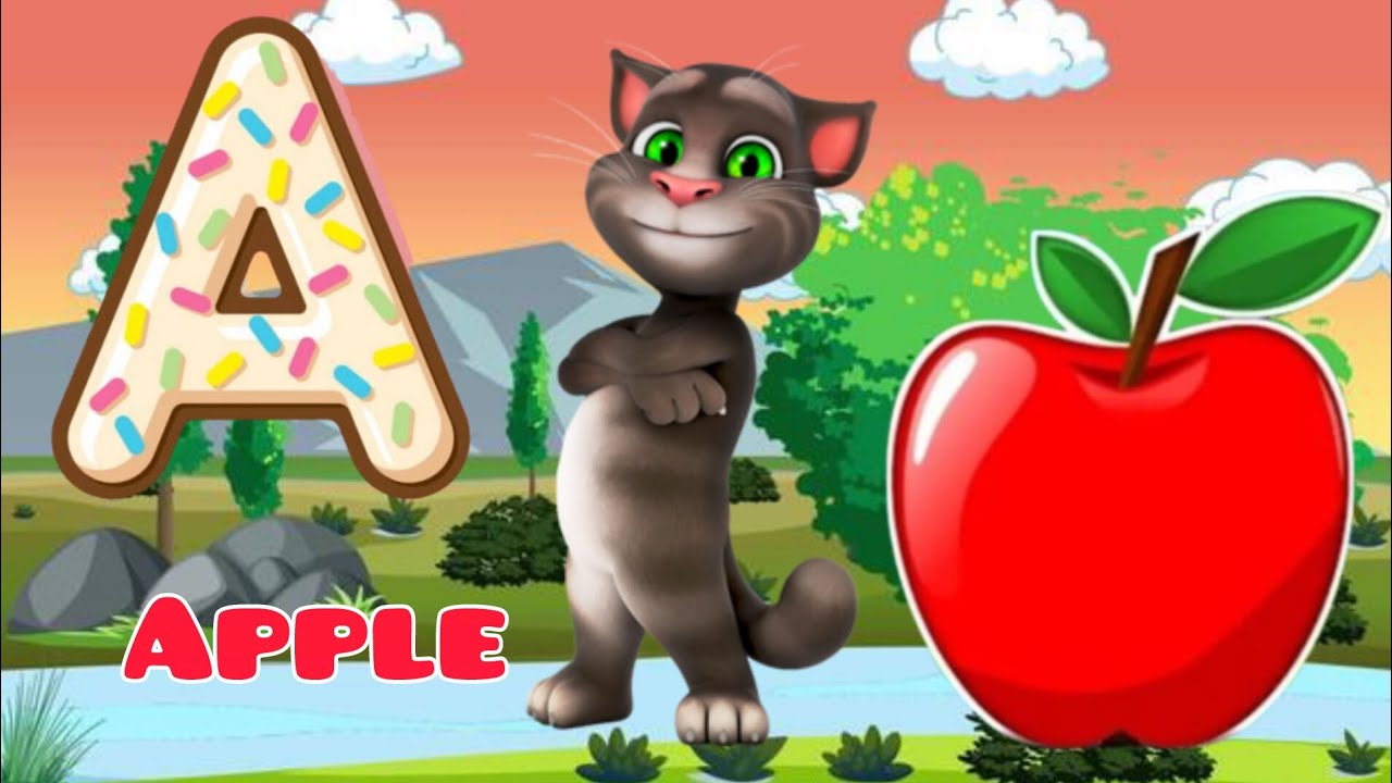 A for apple B for ball | Abcd song | phonics song with two words ...