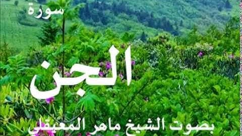 سورة الجن بصوت الشيخ / ماهر المعيقلي 72