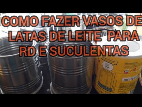 Vídeo: Como Fazer Um Vaso De Uma Lata