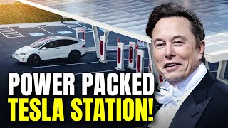 Tesla REVEALS Massive Megabattery Powered Charging Station